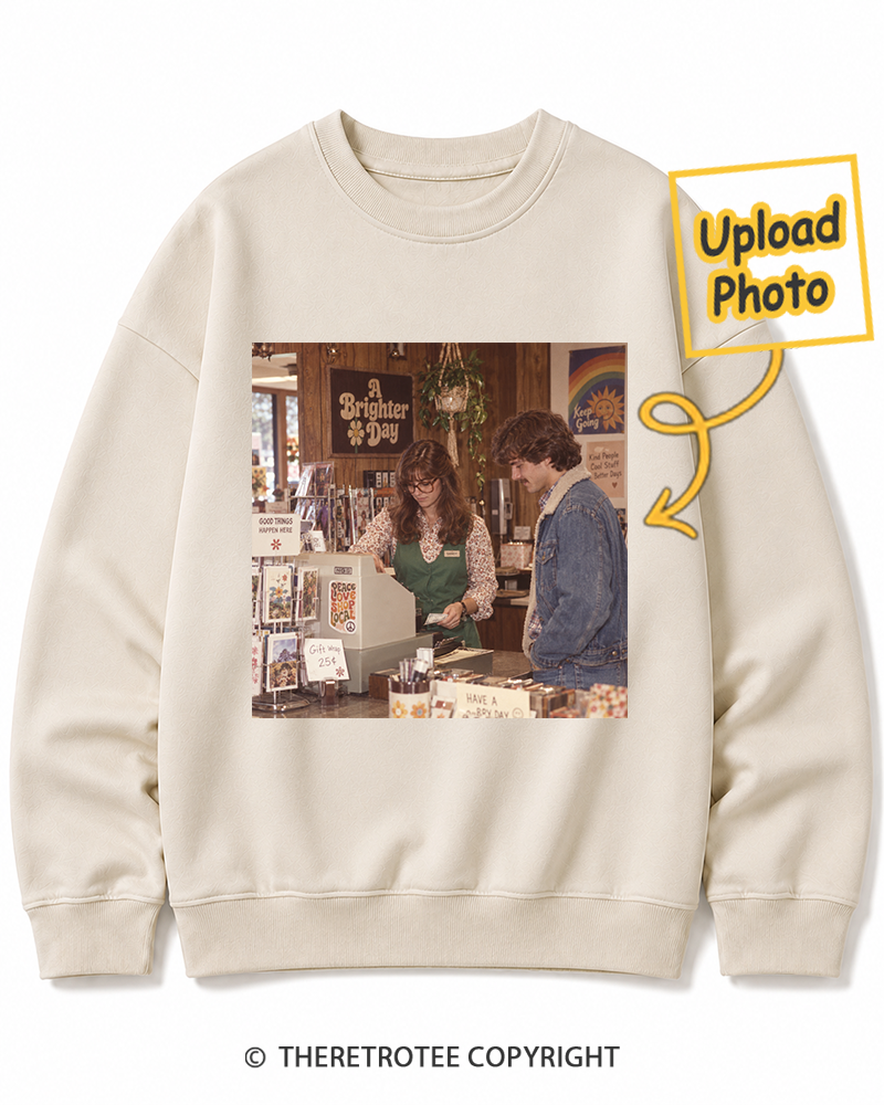 TheRetroTee Personalized My First Job 1974 Sweatshirt