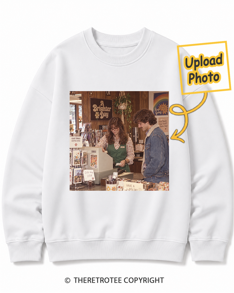 TheRetroTee Personalized My First Job 1974 Sweatshirt