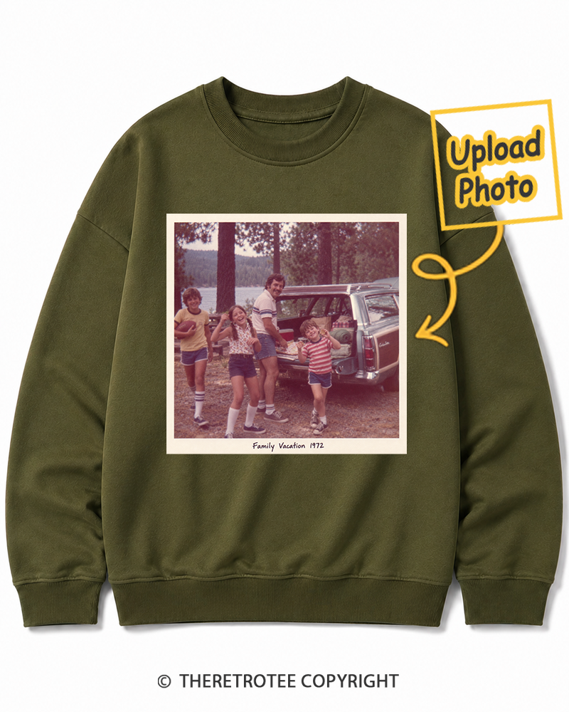 TheRetroTee Personalized Family Vacation 1972 Sweatshirt