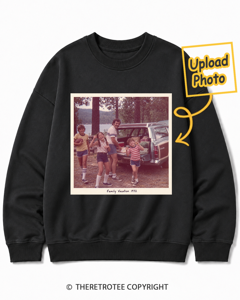 TheRetroTee Personalized Family Vacation 1972 Sweatshirt