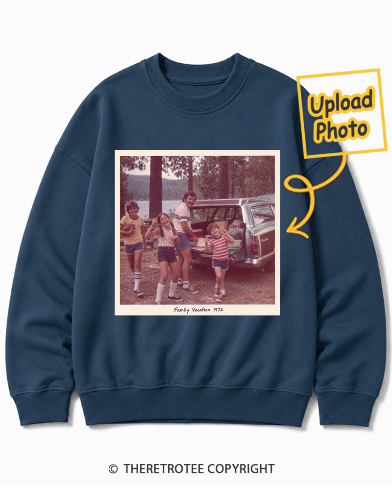 TheRetroTee Personalized Family Vacation 1972 Sweatshirt