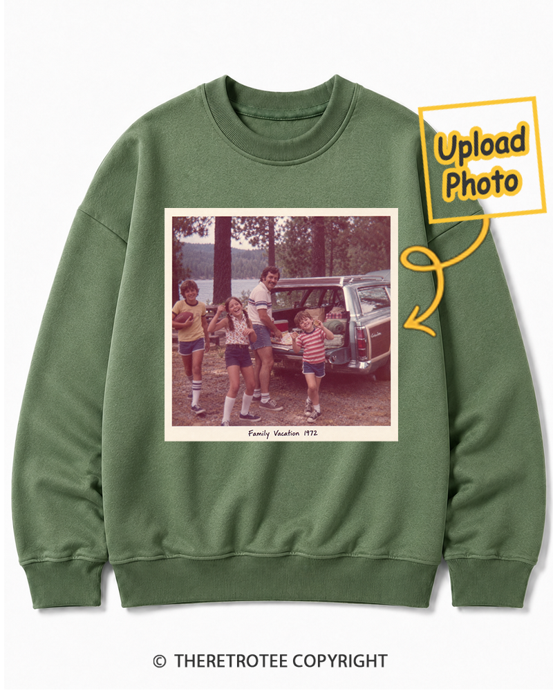 TheRetroTee Personalized Family Vacation 1972 Sweatshirt