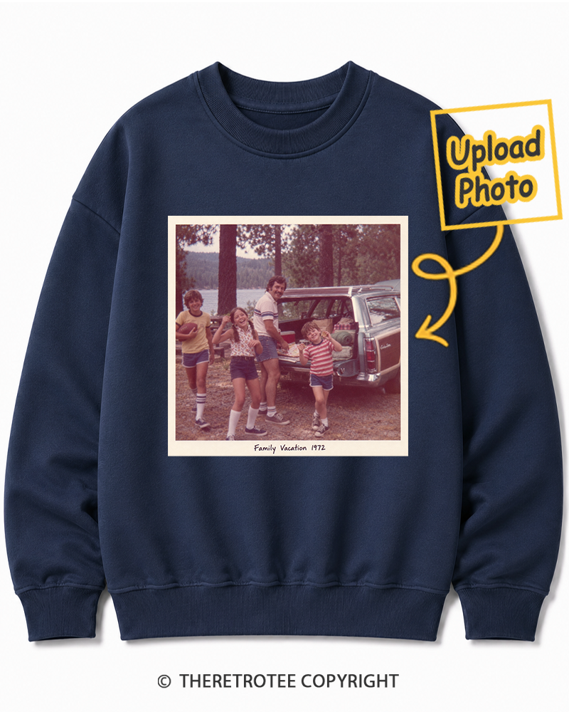 TheRetroTee Personalized Family Vacation 1972 Sweatshirt
