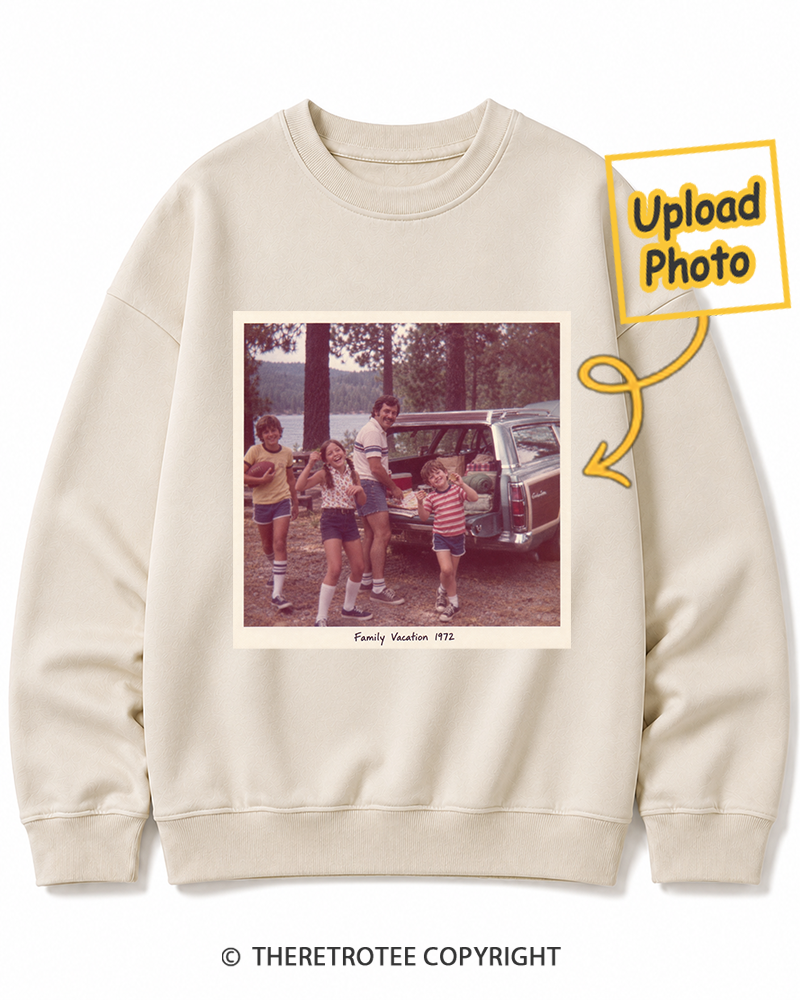 TheRetroTee Personalized Family Vacation 1972 Sweatshirt