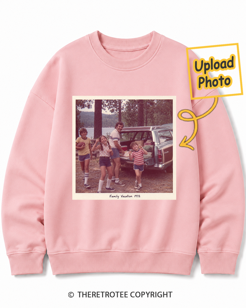 TheRetroTee Personalized Family Vacation 1972 Sweatshirt