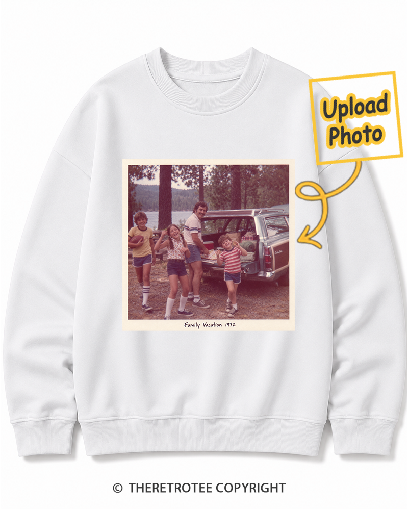 TheRetroTee Personalized Family Vacation 1972 Sweatshirt