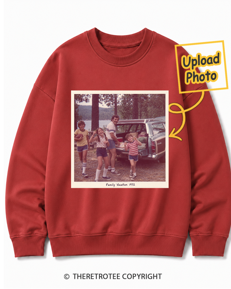 TheRetroTee Personalized Family Vacation 1972 Sweatshirt