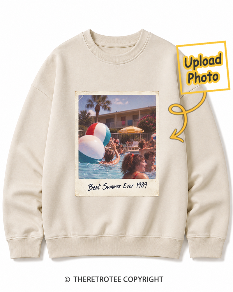 TheRetroTee Personalized Best Summer Ever 1989 Sweatshirt