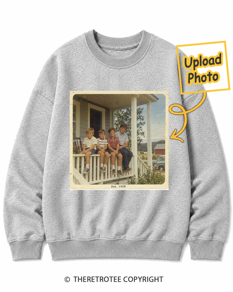 TheRetroTee Personalized The House I Grew Up In 1968 Sweatshirt