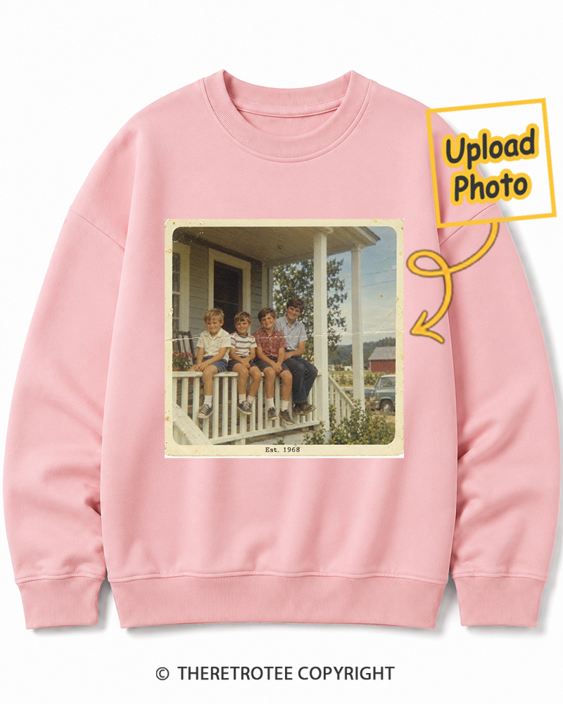 TheRetroTee Personalized The House I Grew Up In 1968 Sweatshirt