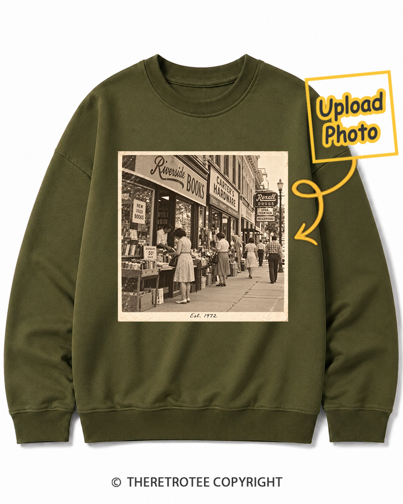 TheRetroTee Personalized My Hometown 1972 Sweatshirt