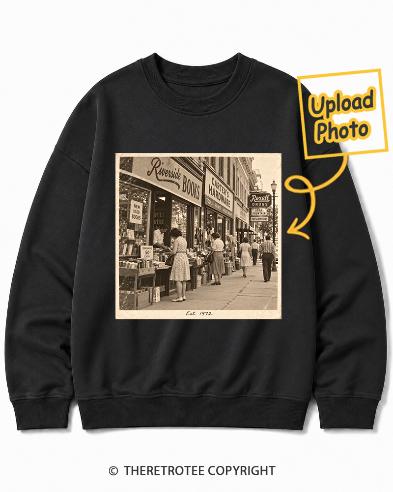 TheRetroTee Personalized My Hometown 1972 Sweatshirt
