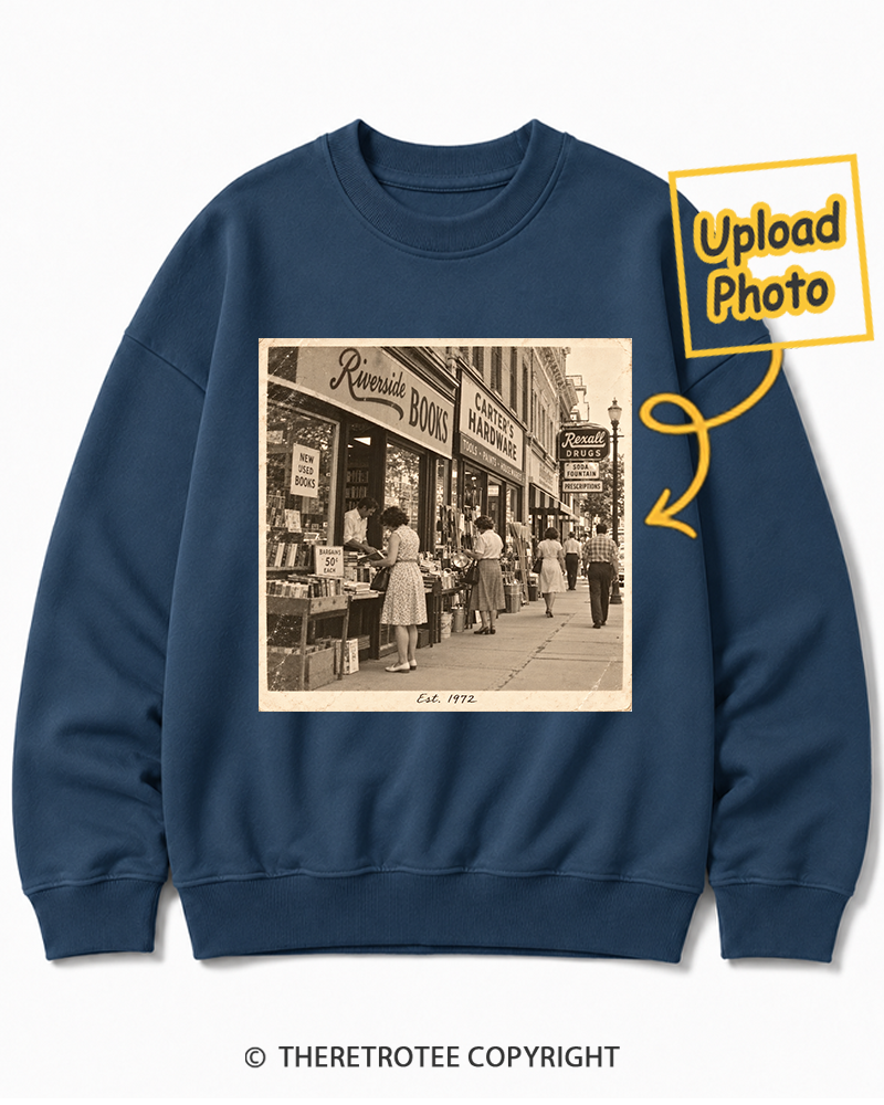 TheRetroTee Personalized My Hometown 1972 Sweatshirt