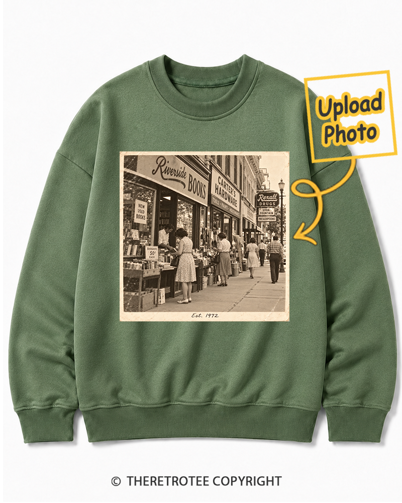TheRetroTee Personalized My Hometown 1972 Sweatshirt