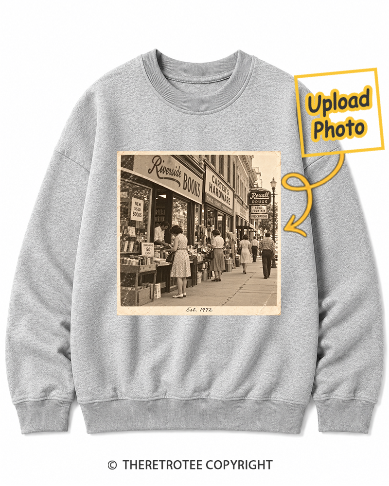 TheRetroTee Personalized My Hometown 1972 Sweatshirt