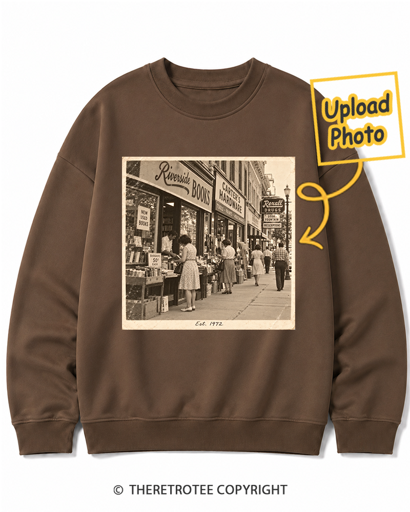 TheRetroTee Personalized My Hometown 1972 Sweatshirt