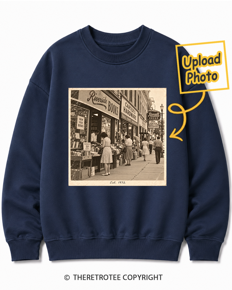 TheRetroTee Personalized My Hometown 1972 Sweatshirt