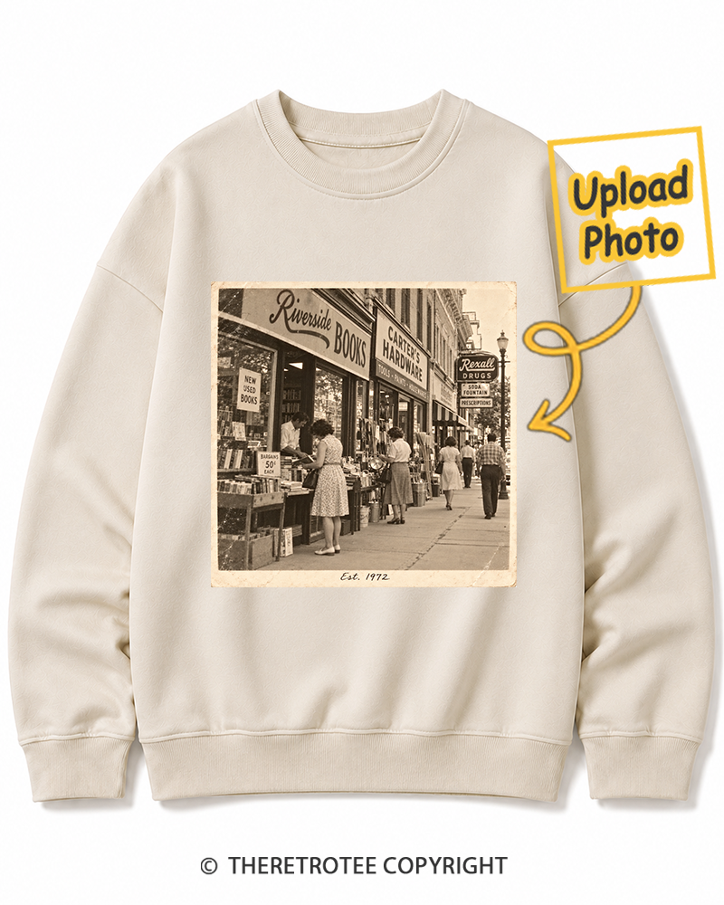 TheRetroTee Personalized My Hometown 1972 Sweatshirt