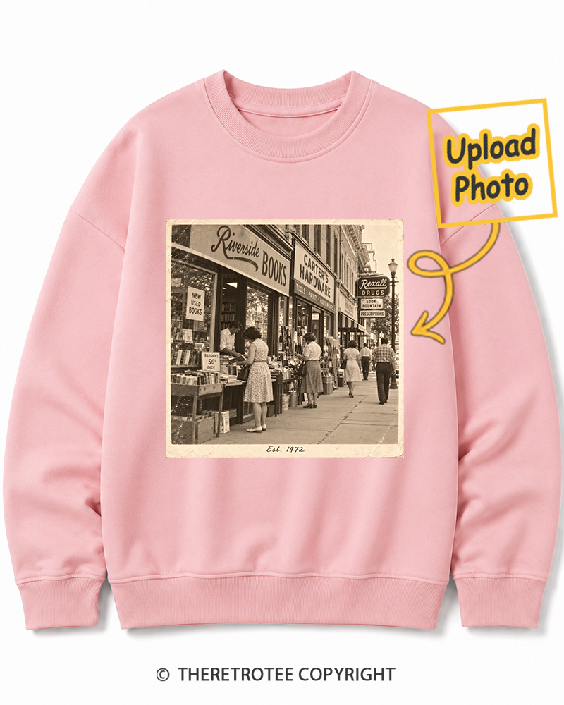 TheRetroTee Personalized My Hometown 1972 Sweatshirt