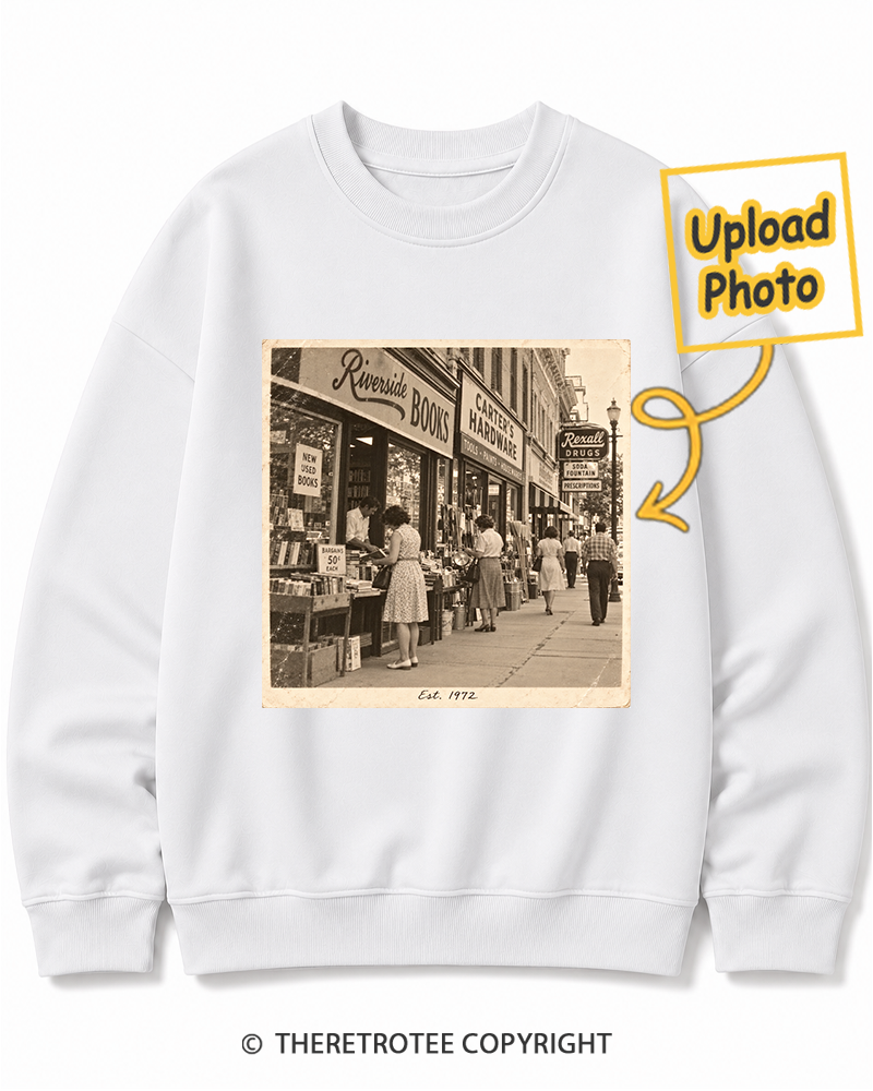 TheRetroTee Personalized My Hometown 1972 Sweatshirt