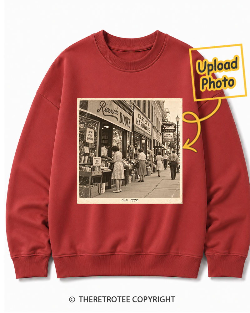 TheRetroTee Personalized My Hometown 1972 Sweatshirt