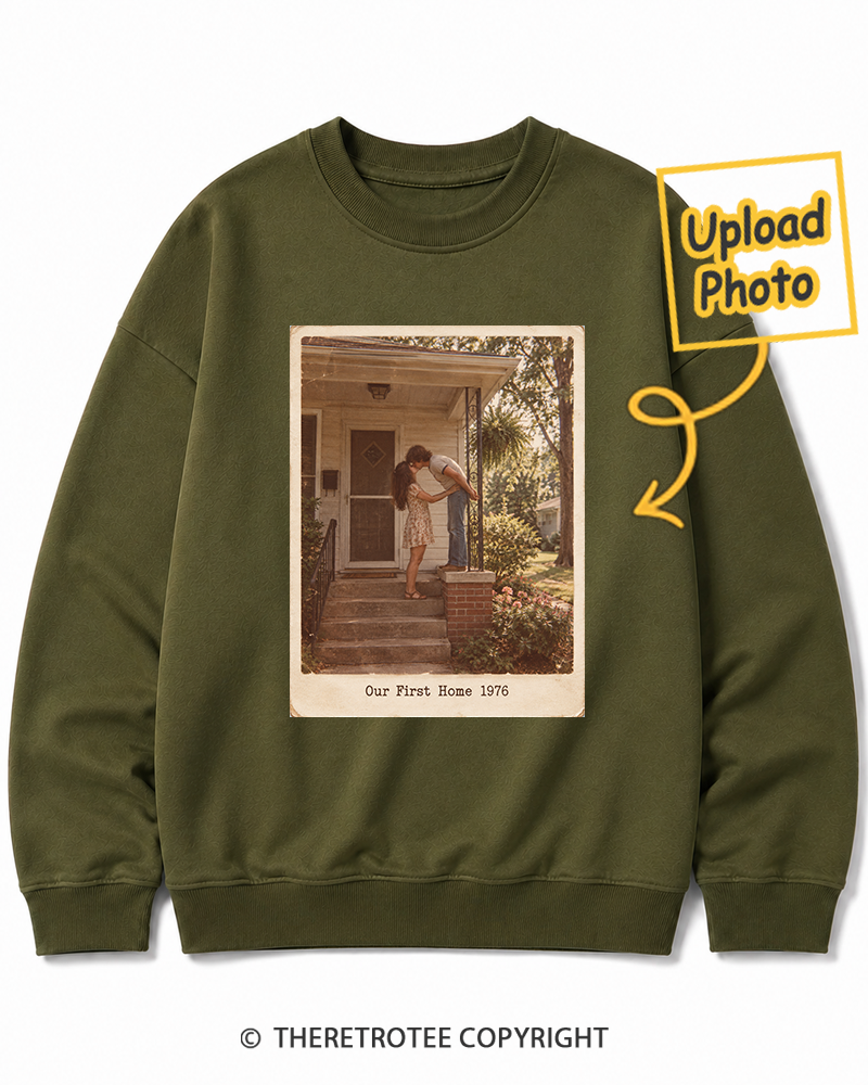 TheRetroTee Personalized Our First Home 1976 Sweatshirt
