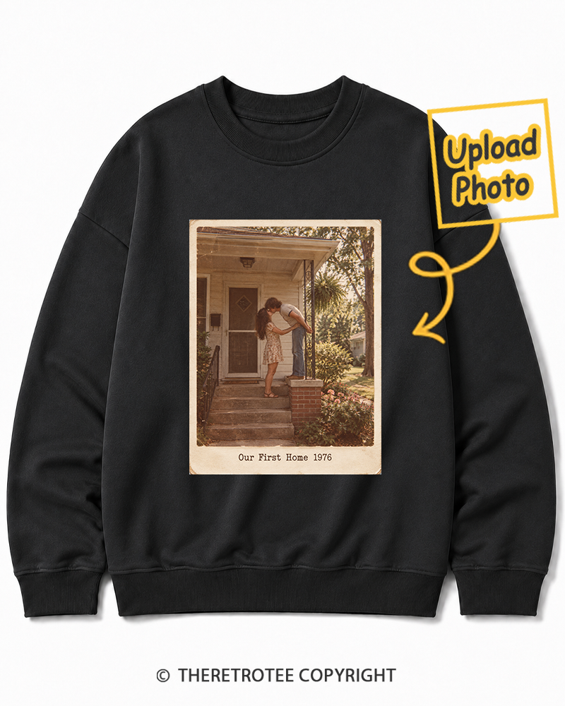 TheRetroTee Personalized Our First Home 1976 Sweatshirt