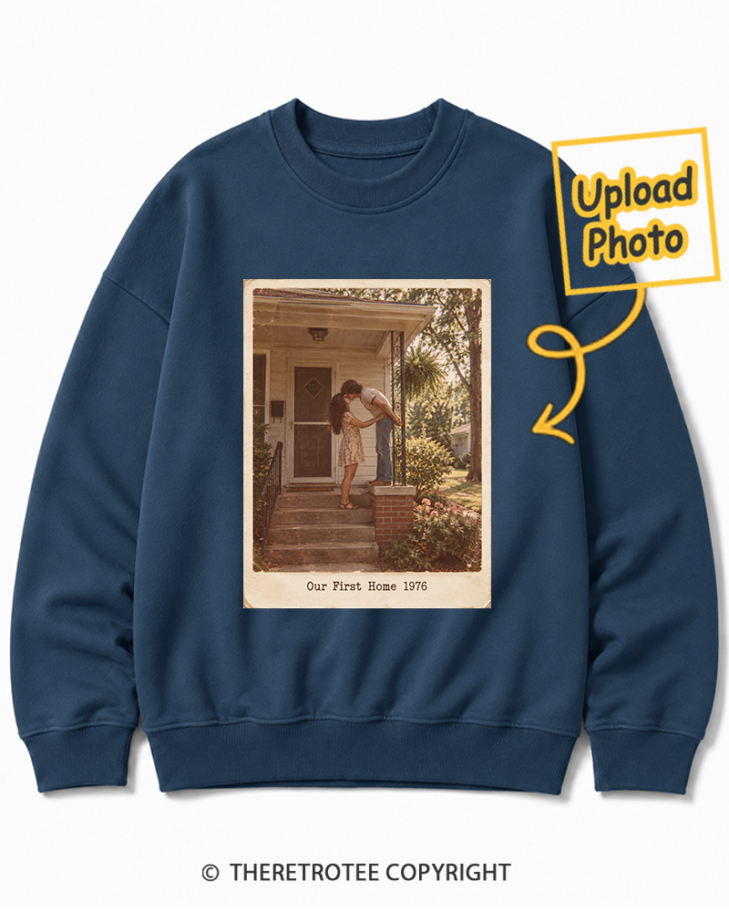 TheRetroTee Personalized Our First Home 1976 Sweatshirt