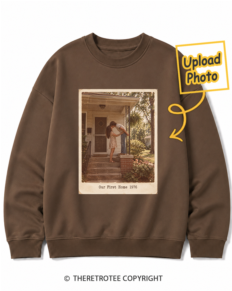 TheRetroTee Personalized Our First Home 1976 Sweatshirt