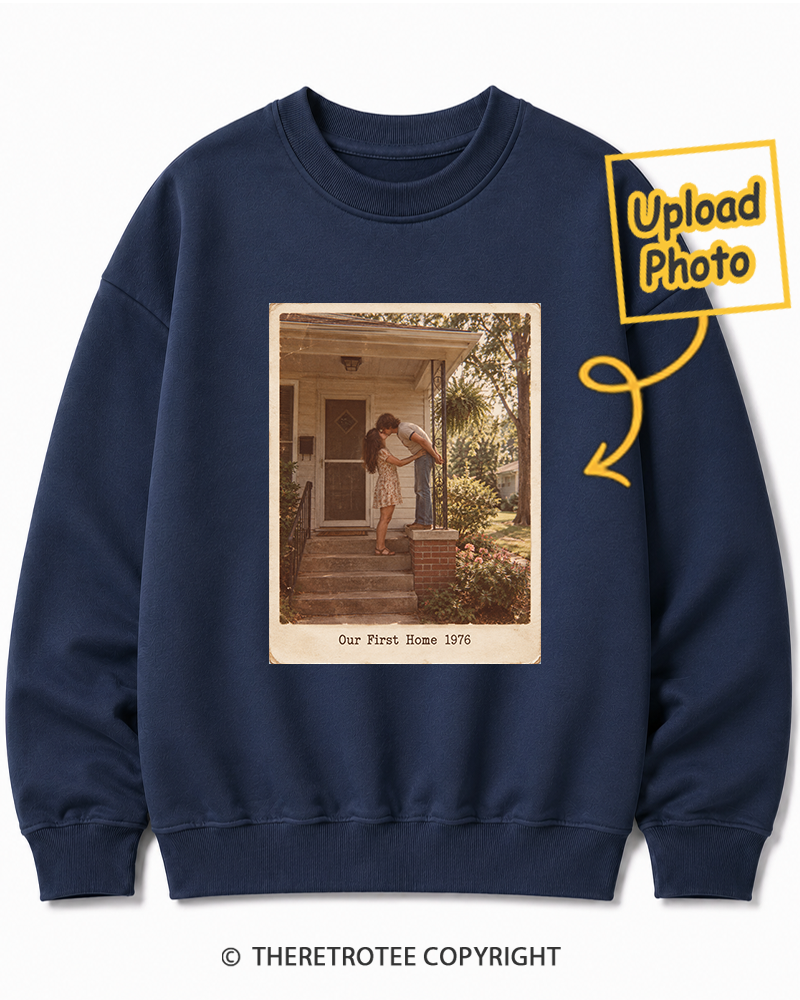 TheRetroTee Personalized Our First Home 1976 Sweatshirt