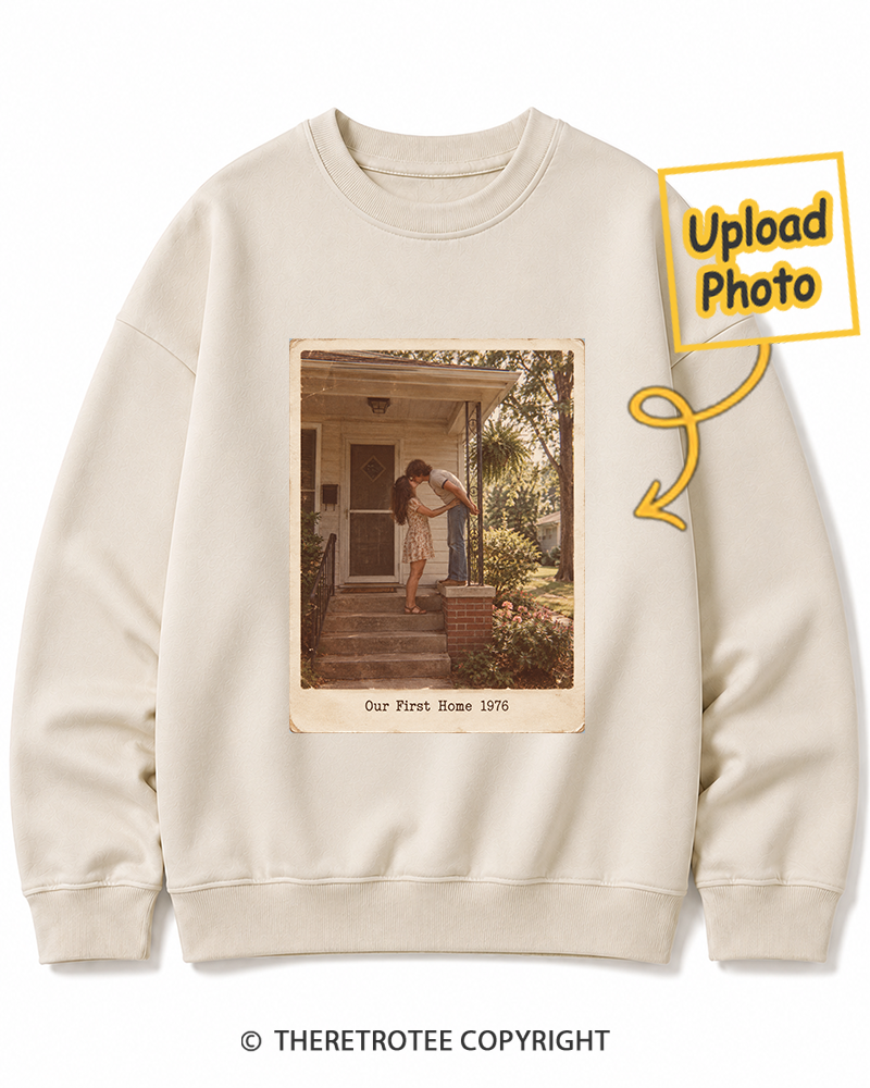 TheRetroTee Personalized Our First Home 1976 Sweatshirt