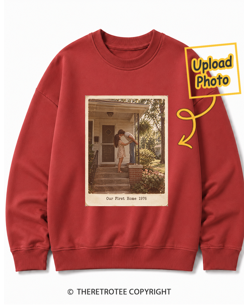 TheRetroTee Personalized Our First Home 1976 Sweatshirt