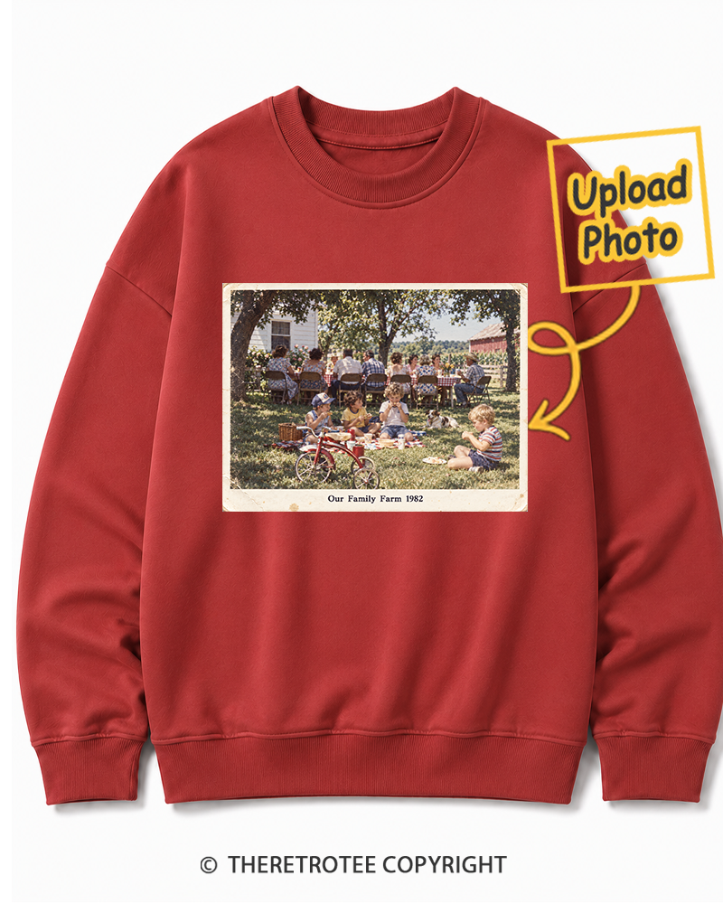 TheRetroTee Personalized Our Family Farm 1982 Sweatshirt