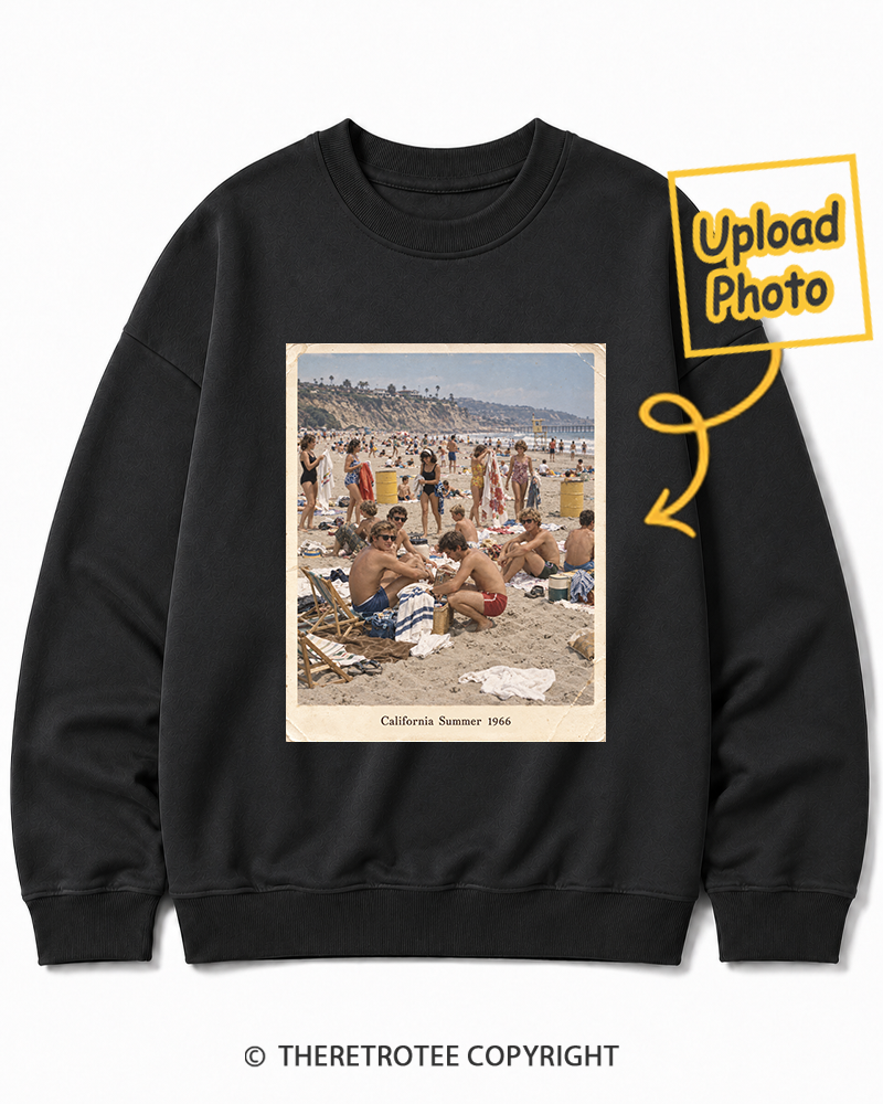 TheRetroTee Personalized California Summer 1966 Sweatshirt