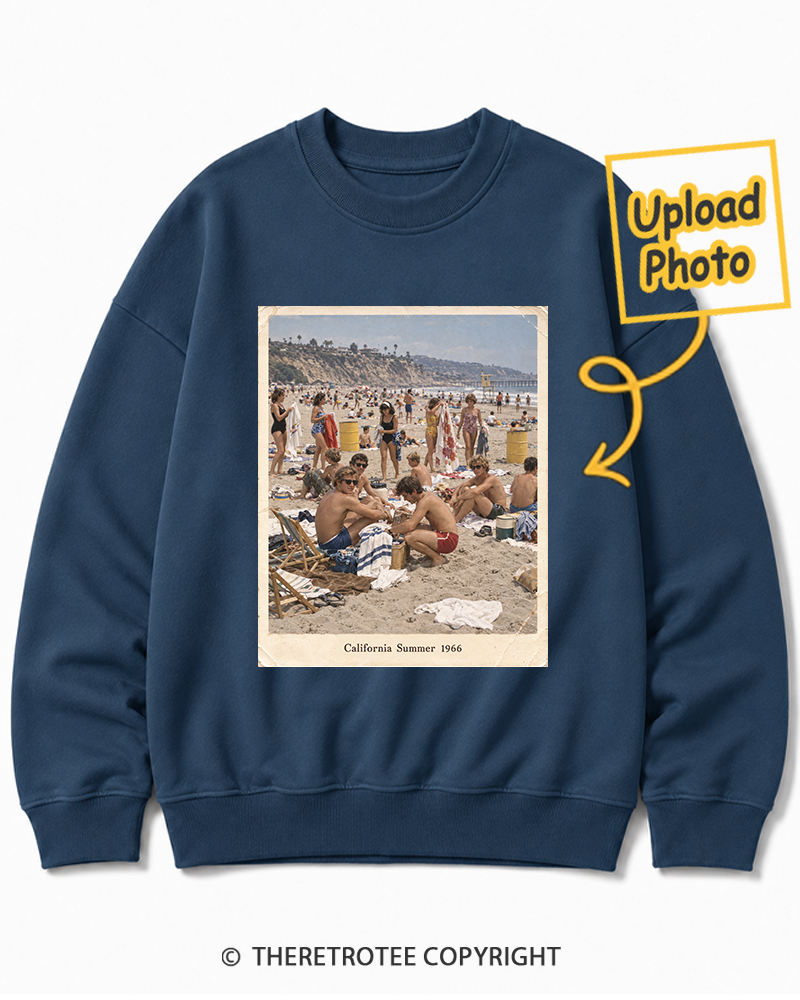 TheRetroTee Personalized California Summer 1966 Sweatshirt