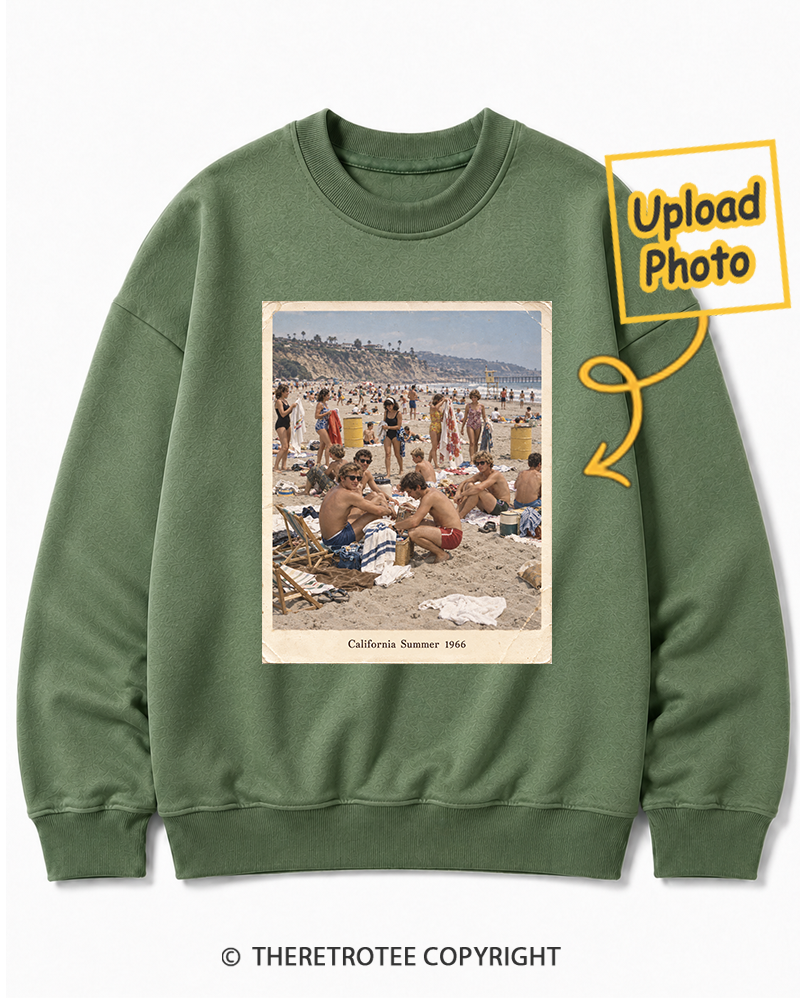 TheRetroTee Personalized California Summer 1966 Sweatshirt