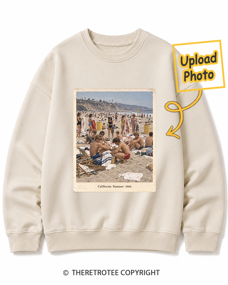 TheRetroTee Personalized California Summer 1966 Sweatshirt