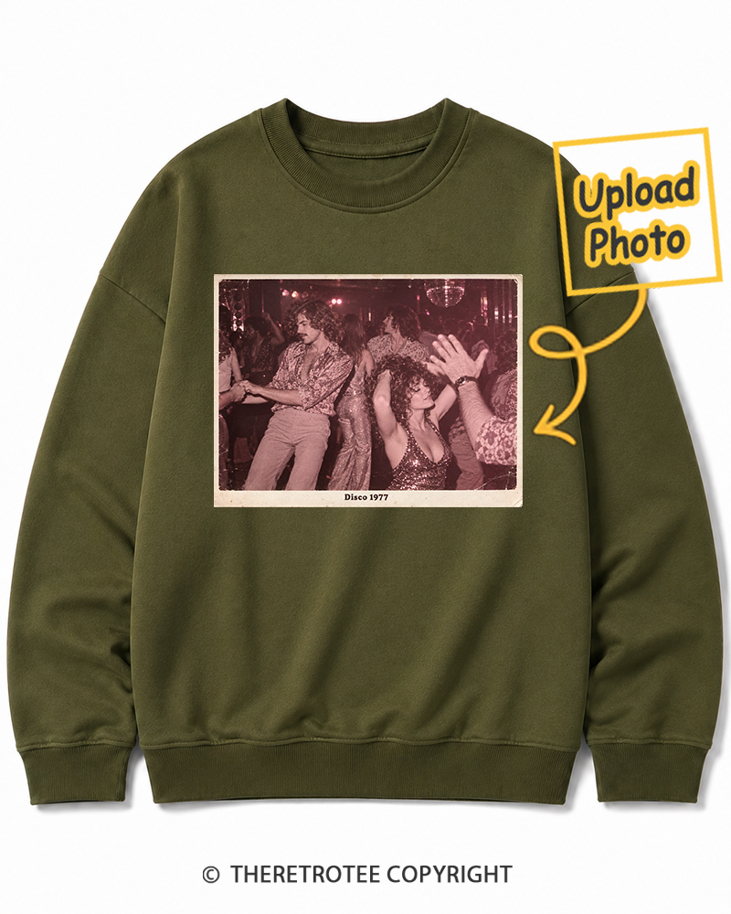 TheRetroTee Personalized Disco Days 1977 Sweatshirt