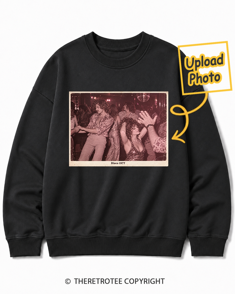 TheRetroTee Personalized Disco Days 1977 Sweatshirt