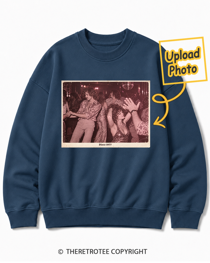 TheRetroTee Personalized Disco Days 1977 Sweatshirt