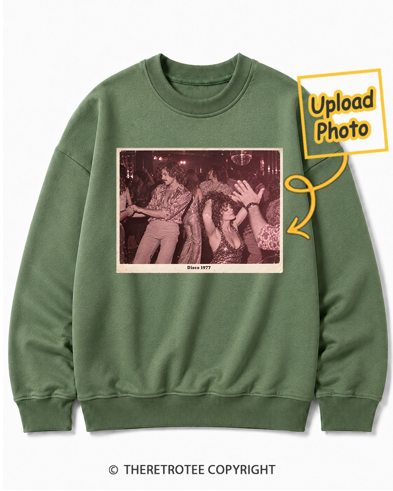 TheRetroTee Personalized Disco Days 1977 Sweatshirt