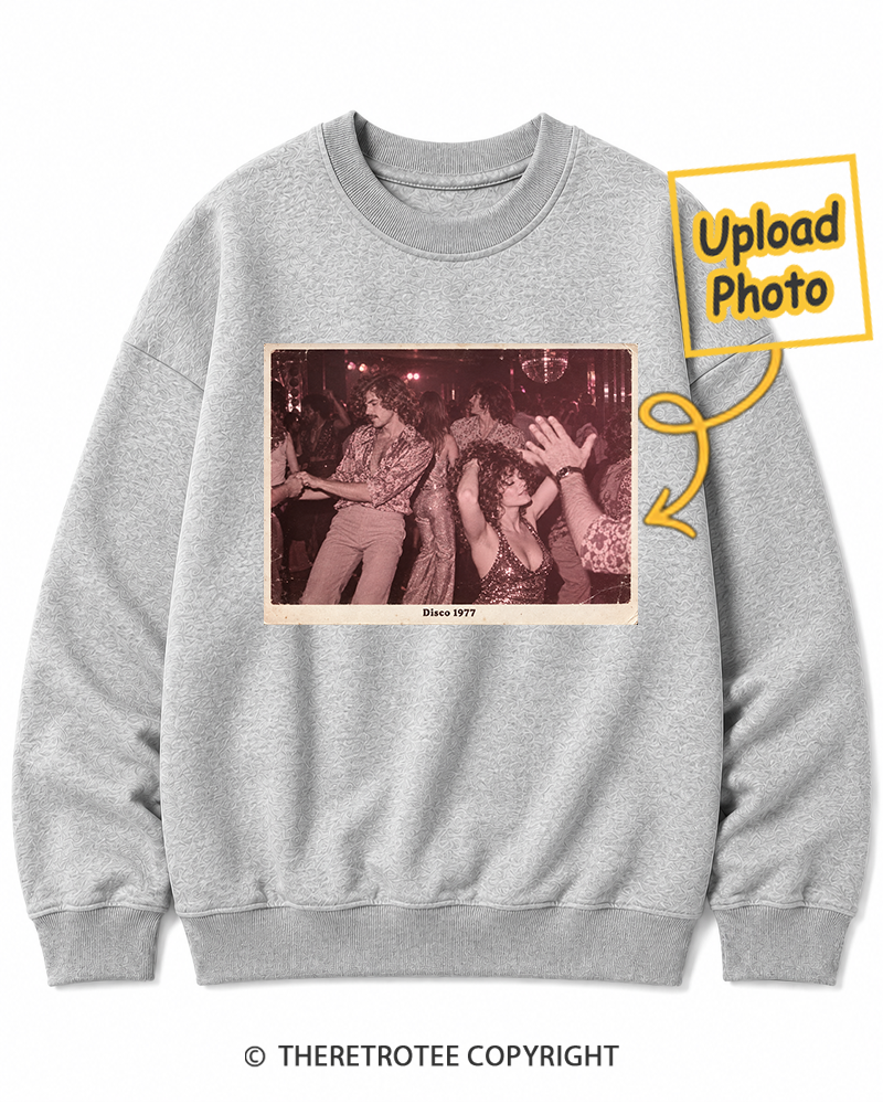 TheRetroTee Personalized Disco Days 1977 Sweatshirt