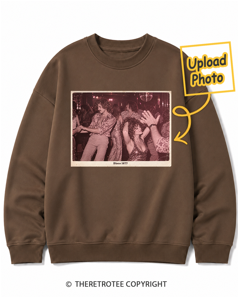 TheRetroTee Personalized Disco Days 1977 Sweatshirt