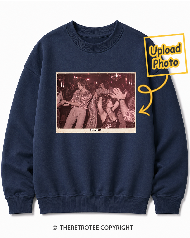 TheRetroTee Personalized Disco Days 1977 Sweatshirt