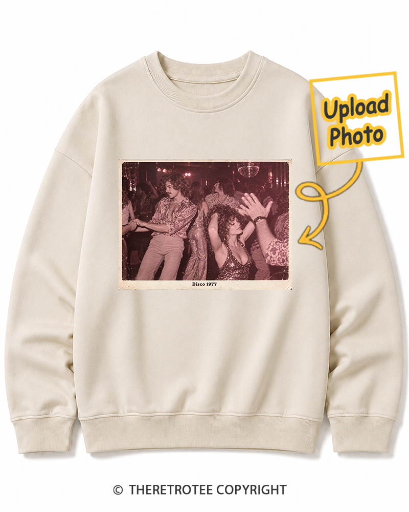 TheRetroTee Personalized Disco Days 1977 Sweatshirt