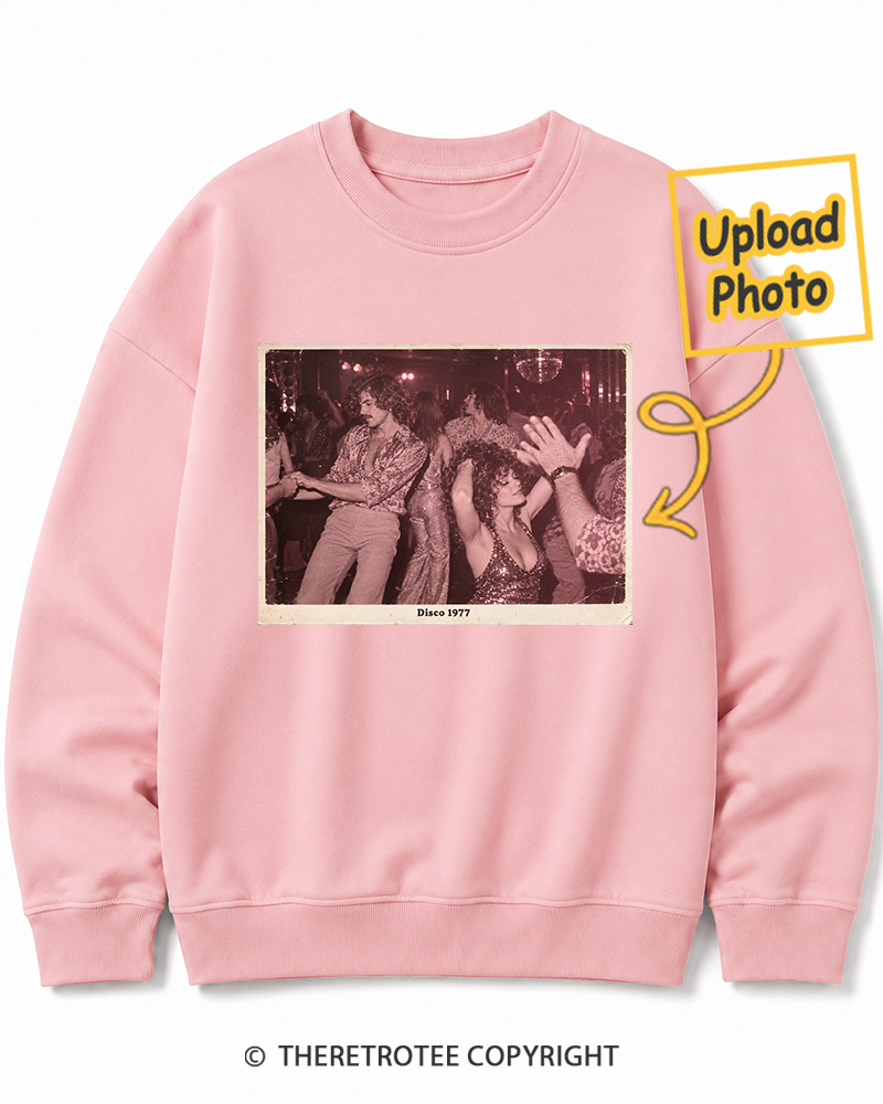 TheRetroTee Personalized Disco Days 1977 Sweatshirt