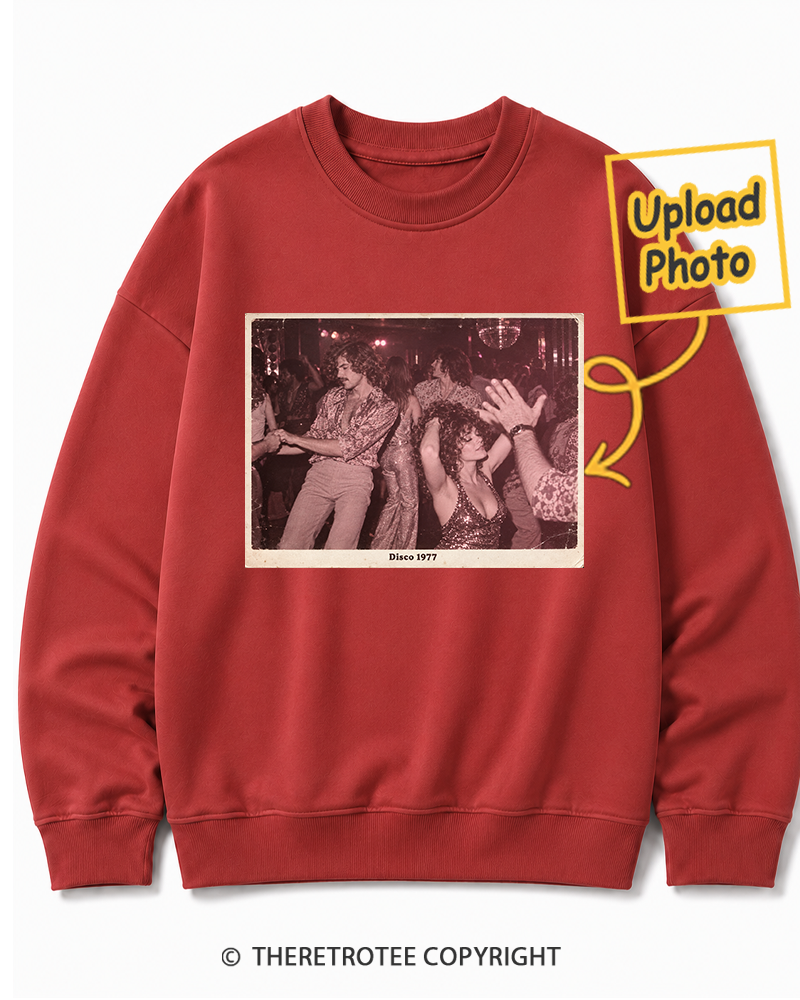 TheRetroTee Personalized Disco Days 1977 Sweatshirt