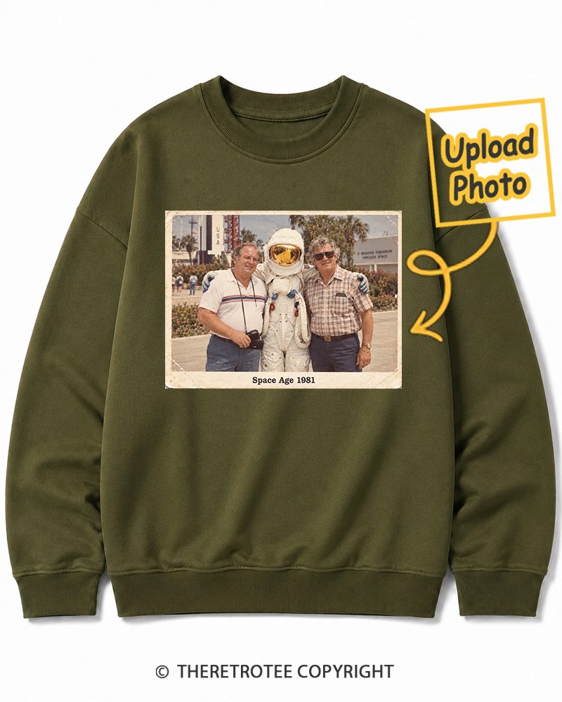 TheRetroTee Personalized Space Age 1981 Sweatshirt
