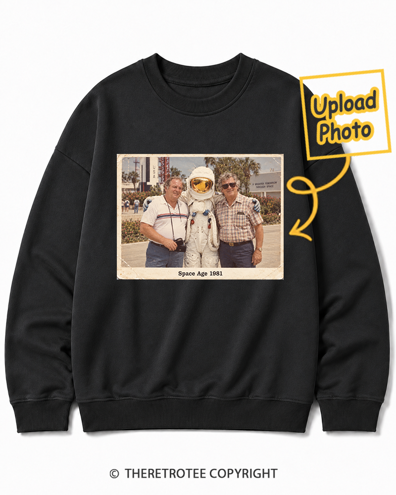 TheRetroTee Personalized Space Age 1981 Sweatshirt