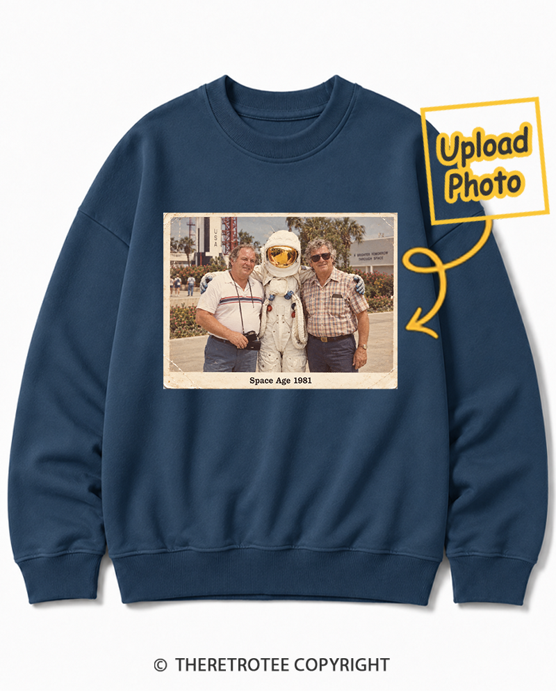 TheRetroTee Personalized Space Age 1981 Sweatshirt